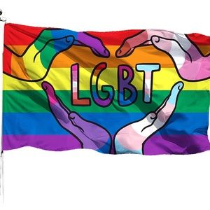NEW Pride LGBT  Rainbow  Flag (3×5 Ft )